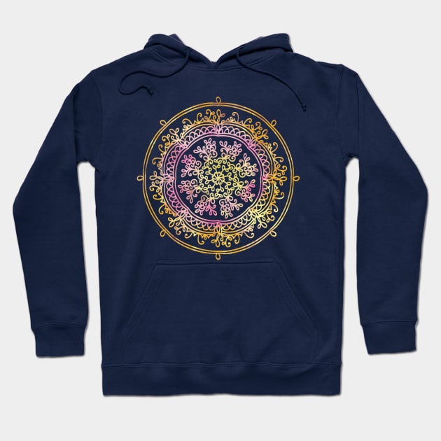 Multicolor mandala Hoodie by sonaart